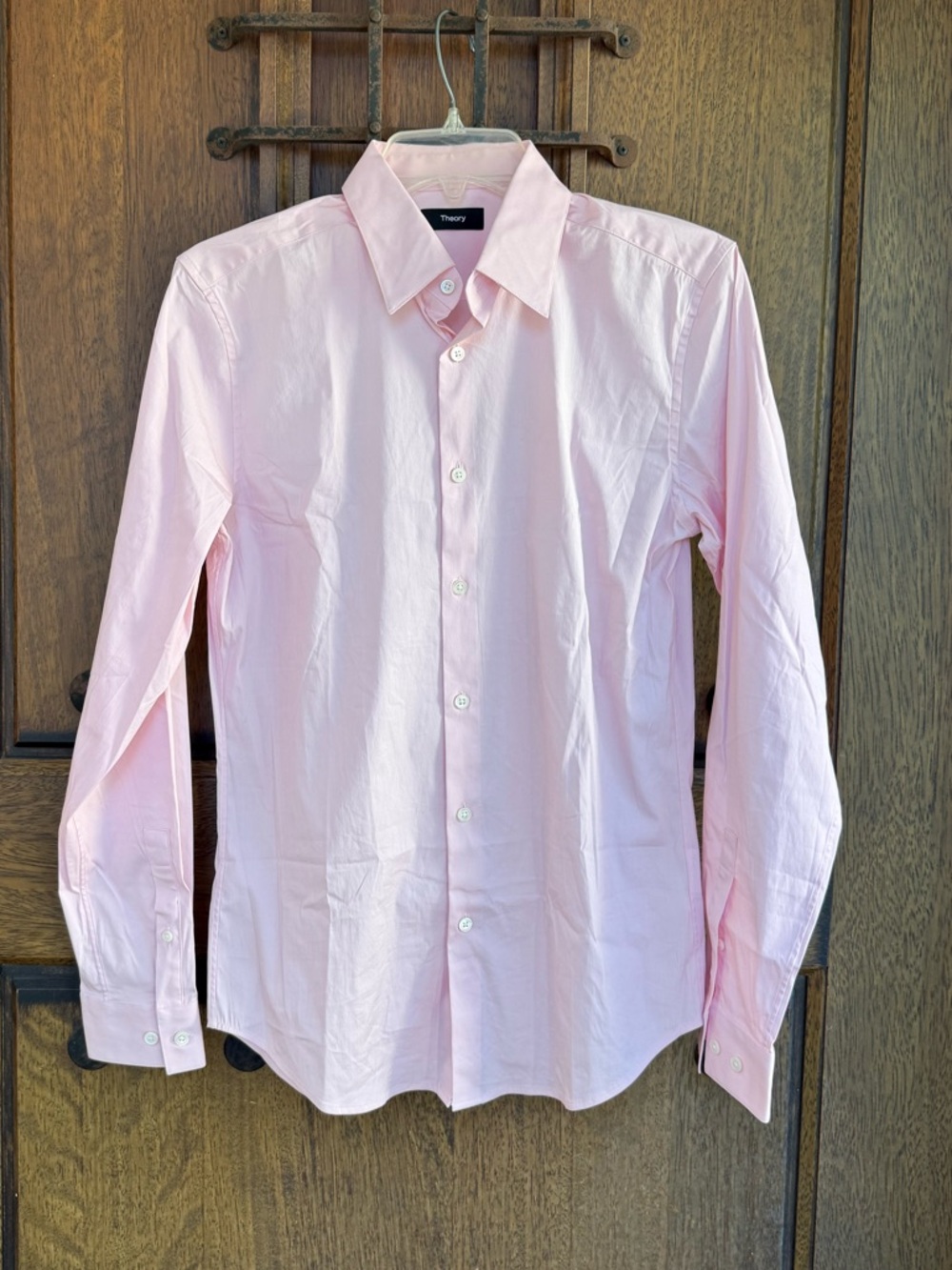 Theory Women’s Light Pink Button Down Shirt Size XS